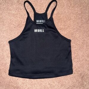 NOBULL Black Sleeveless Crop Tank Top